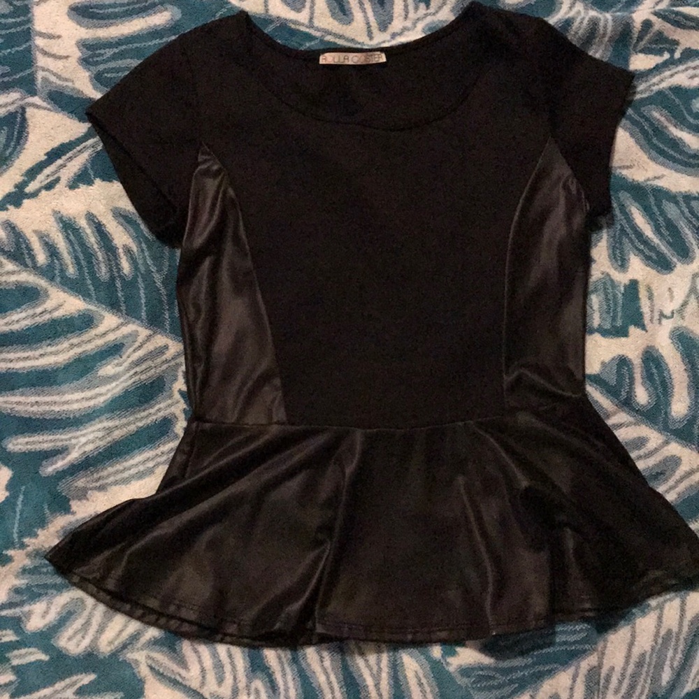 Polyester Black Blouse